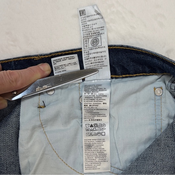 Levi’s 505 Blue Jeans Men’s 38x34 Regular Fit 5 Pocket Red Tag - Picture 15 of 16